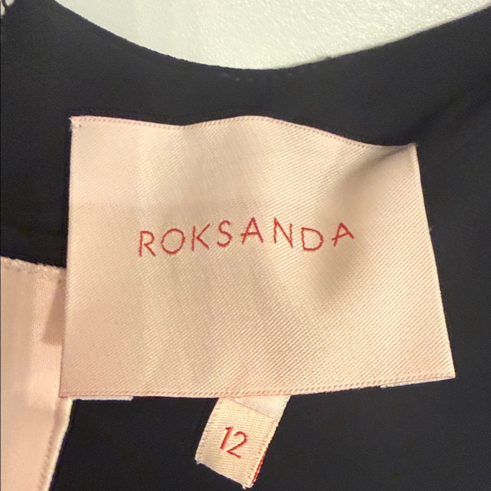 Roksanda Ilincic Black Dress with Pink and Red Highlights - Picture 2 of 4